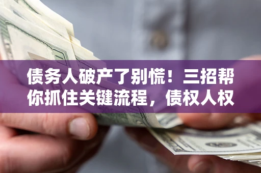 北京债务人破产了别慌！三招帮你抓住关键流程，债权人权益不再缩水