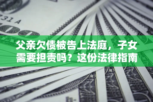 北京父亲欠债被告上法庭，子女需要担责吗？这份法律指南必须看完
