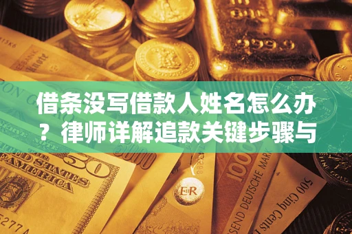 北京借条没写借款人姓名怎么办？律师详解追款关键步骤与证据链构建