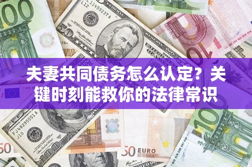 北京夫妻共同债务怎么认定？关键时刻能救你的法律常识